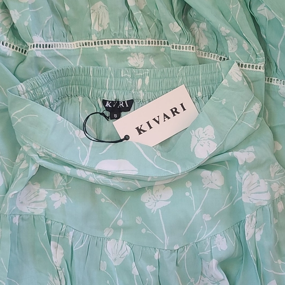 New Kivari Antigua Maxi Skirt Mint Antique Blue S - Picture 7 of 11